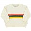 Piupiuchick,"sweatshirt | ecru w/ multicolor stripes print        "